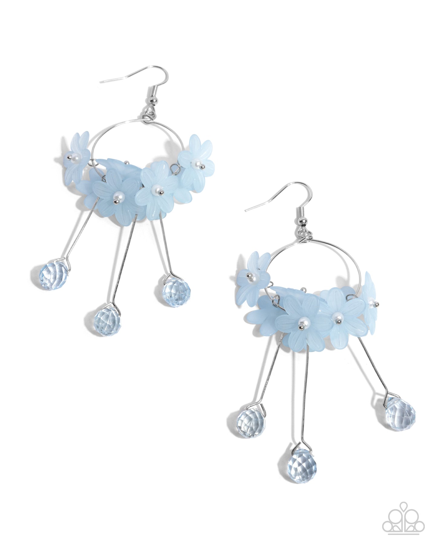 Whimsical Work - blue - Paparazzi earrings