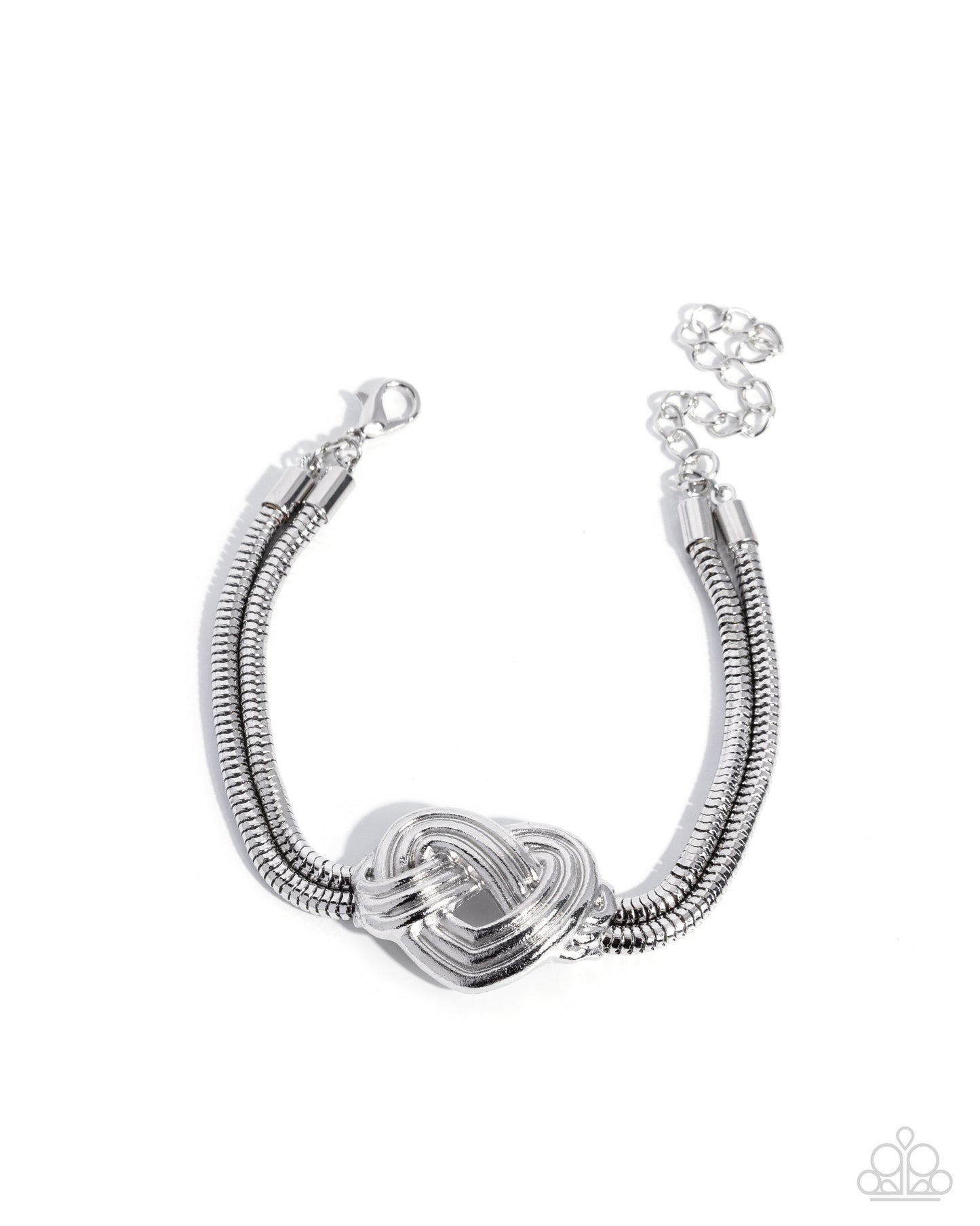 Woven Warrior - silver - Paparazzi bracelet