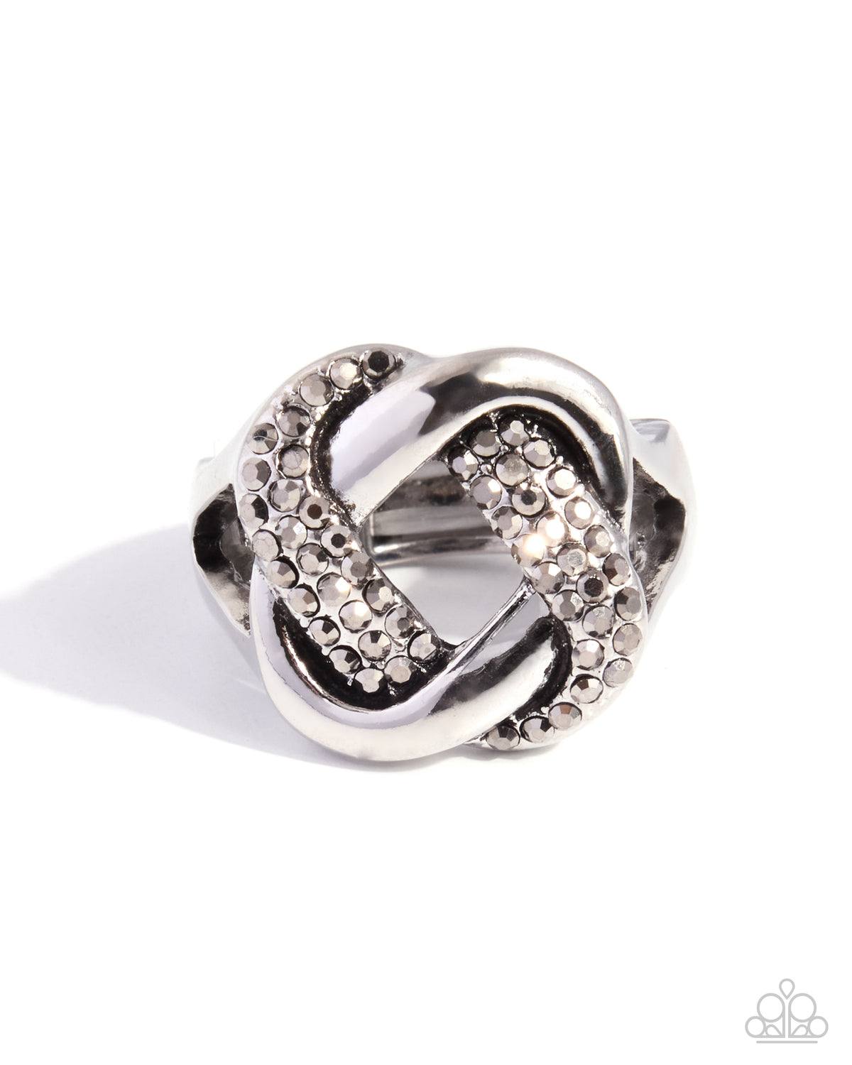 Woven Wish - silver - Paparazzi ring
