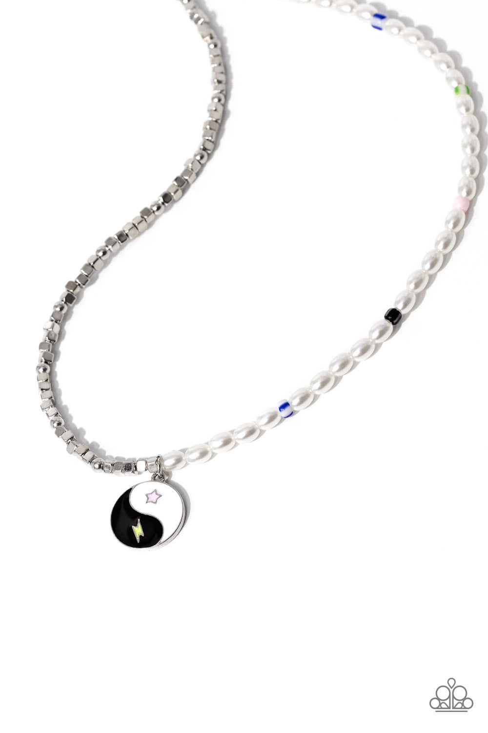 Youthful Yin and Yang - black - Paparazzi necklace