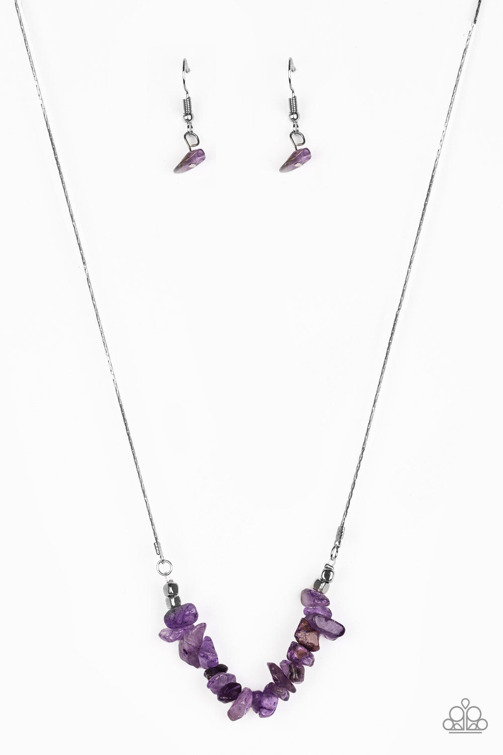 Back to Nature - purple - Paparazzi necklace
