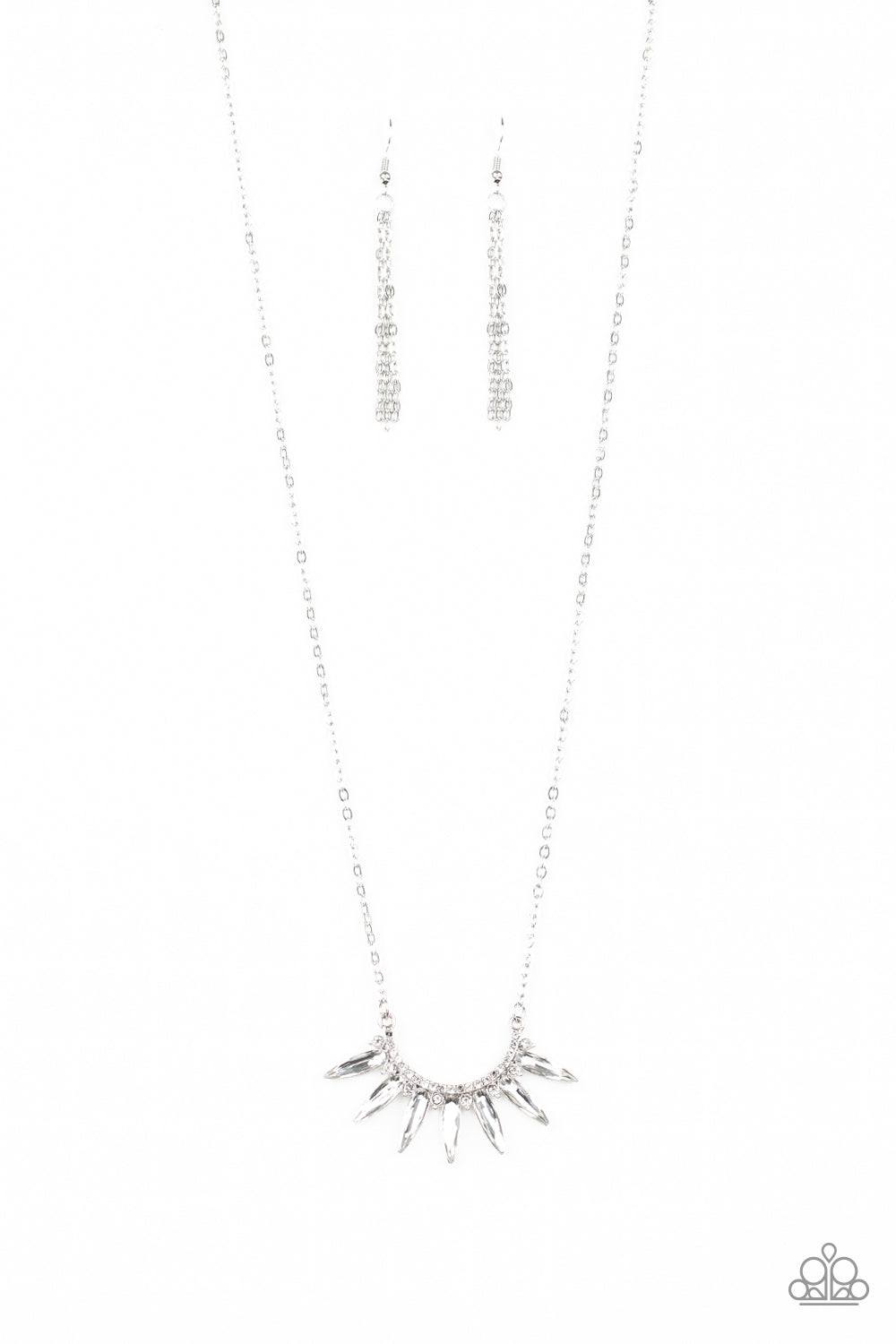 Empirical Elegance - white - Paparazzi necklace