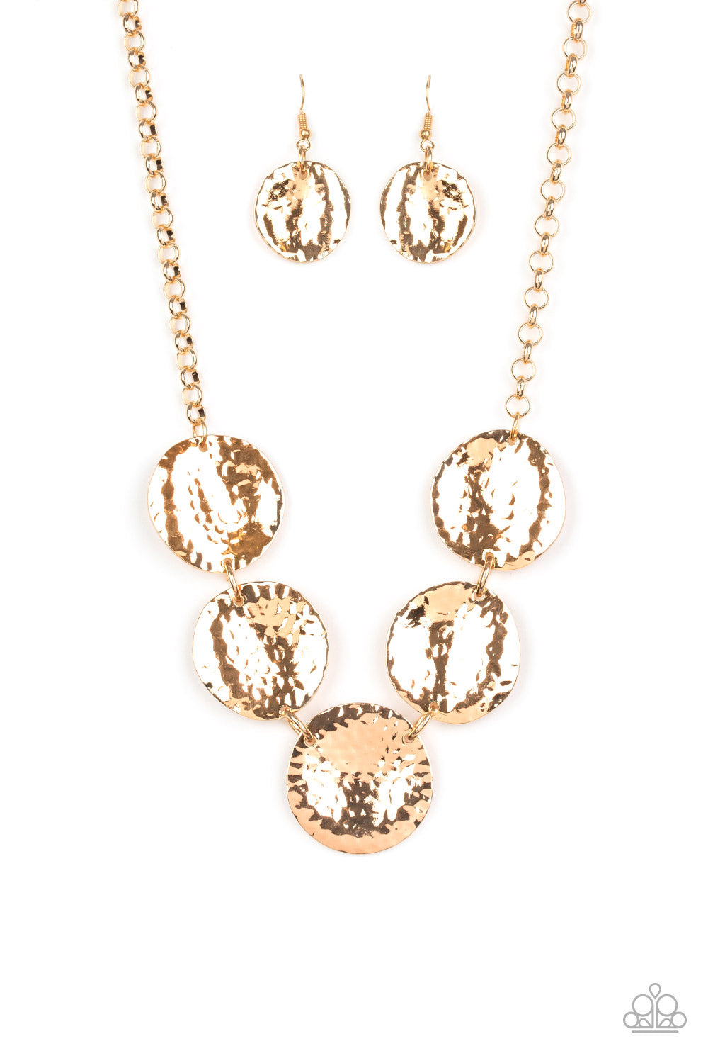 First Impressions - gold - Paparazzi necklace