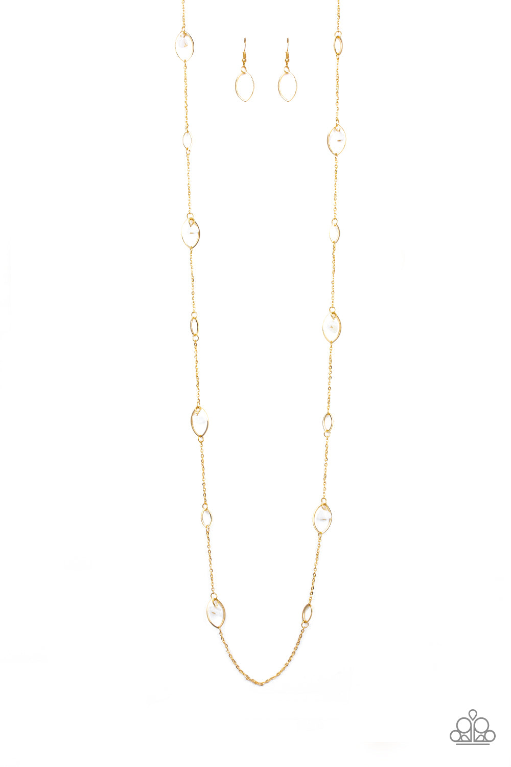 Rocky Razzle - white - Paparazzi necklace