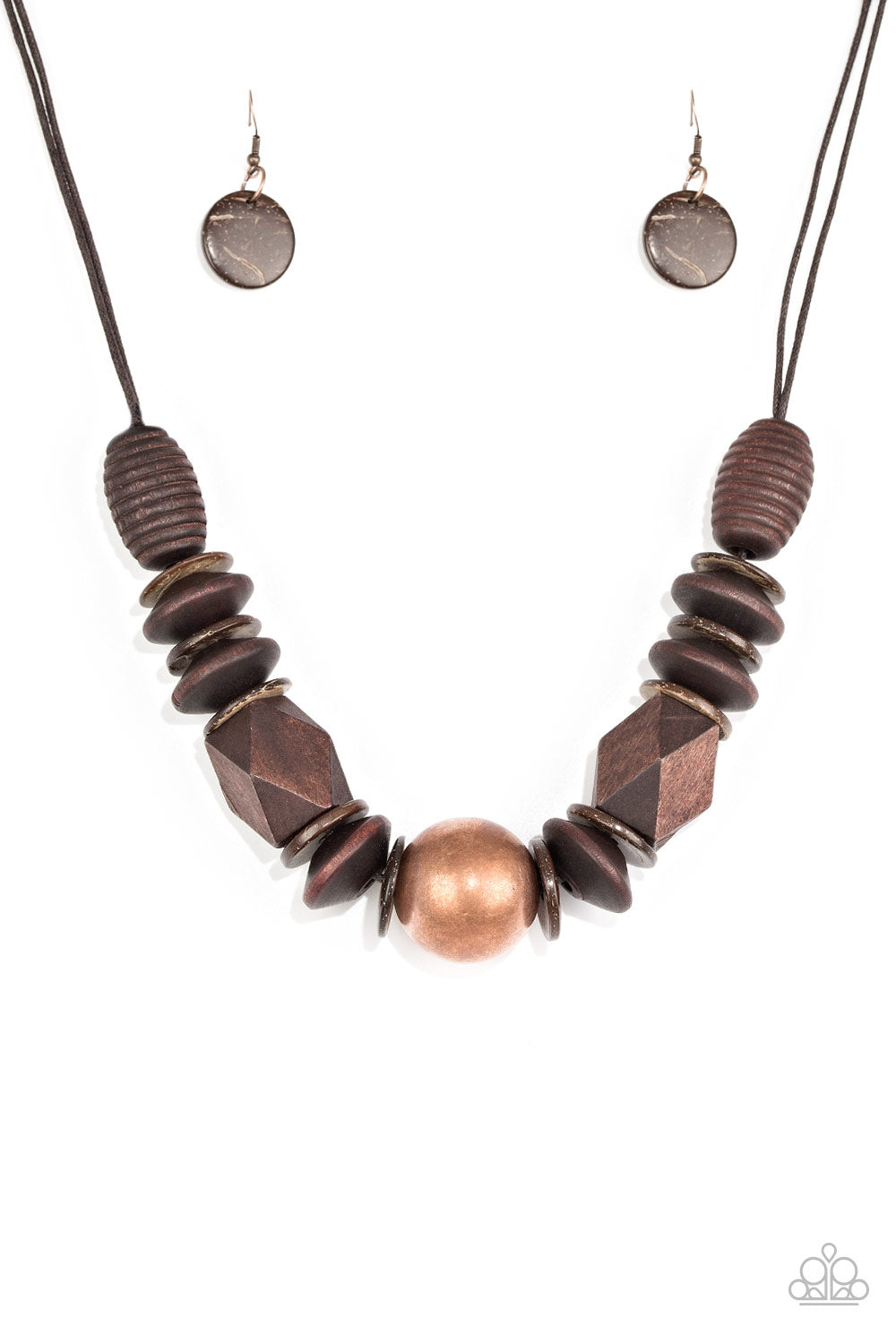 Grand Turks Getaway - copper - Paparazzi necklace