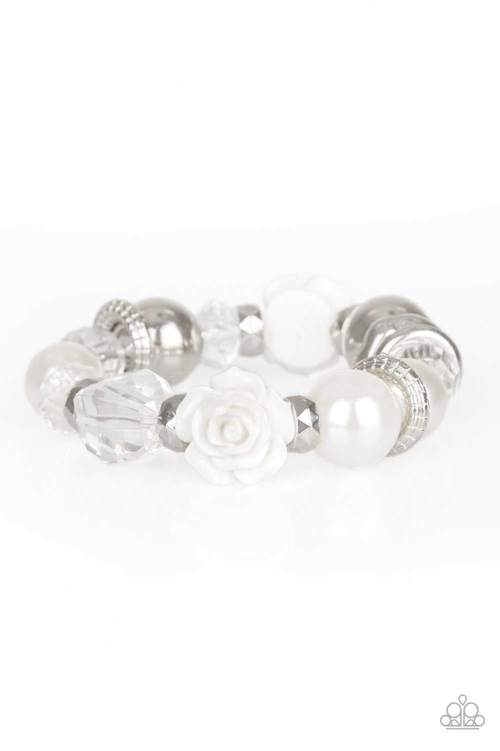 Here I Am - white - Paparazzi bracelet