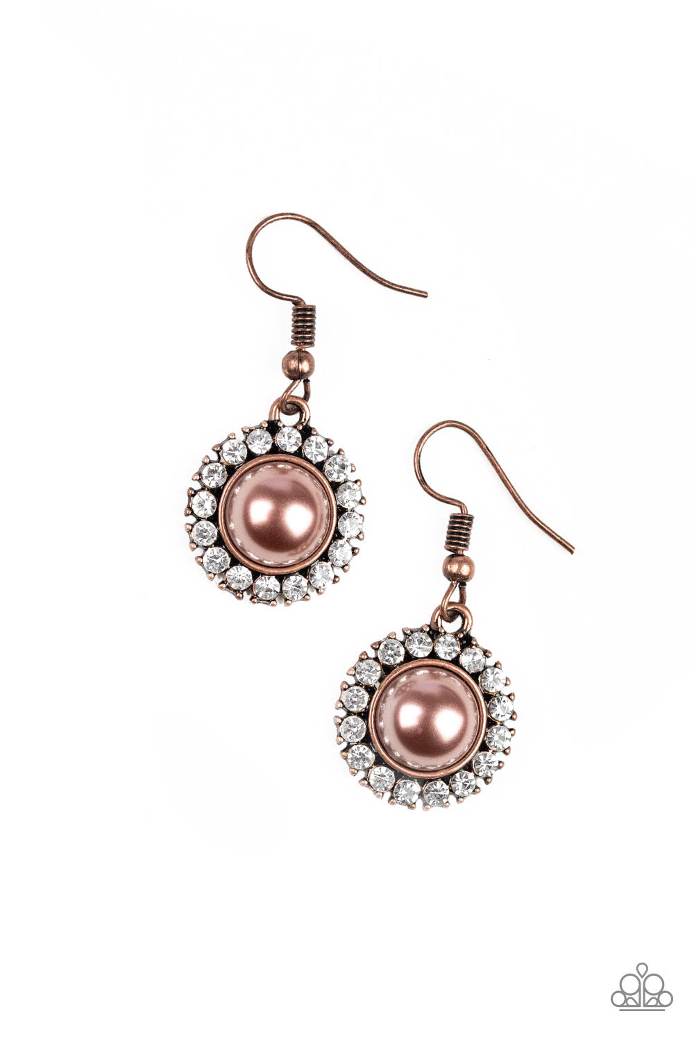 Fashion Show Celebrity - copper - Paparazzi earrings