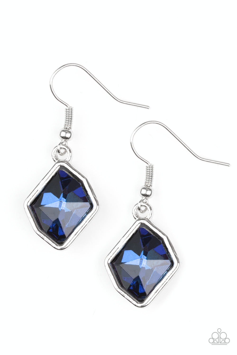 GLOW It Up - blue - Paparazzi earrings