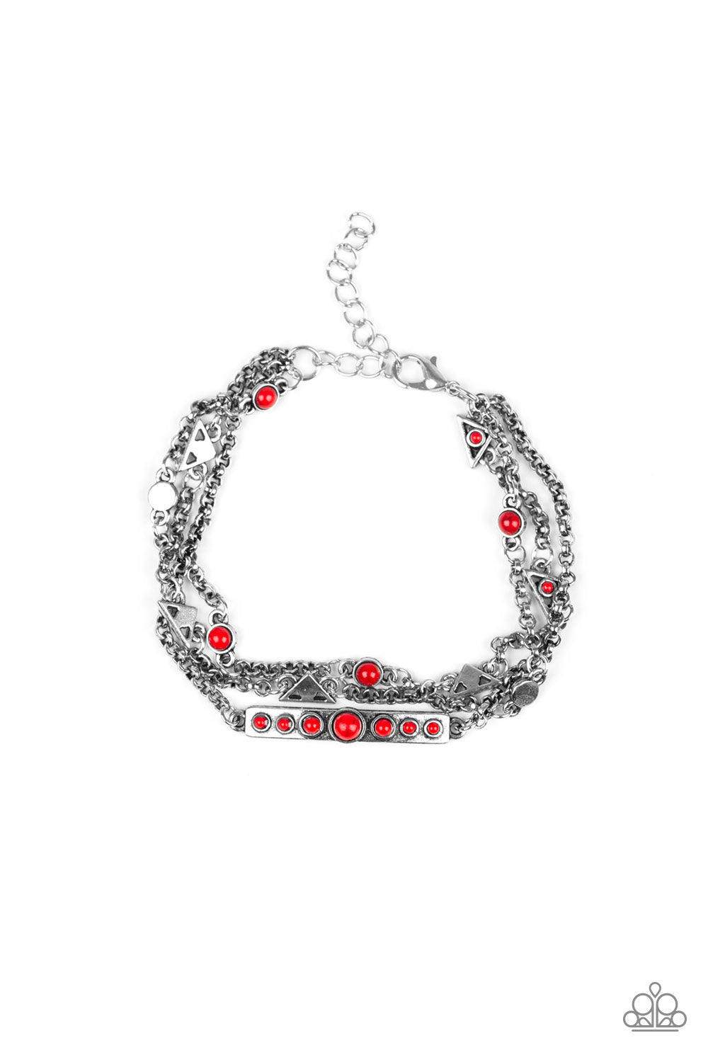 No Means NOMAD - red - Paparazzi bracelet