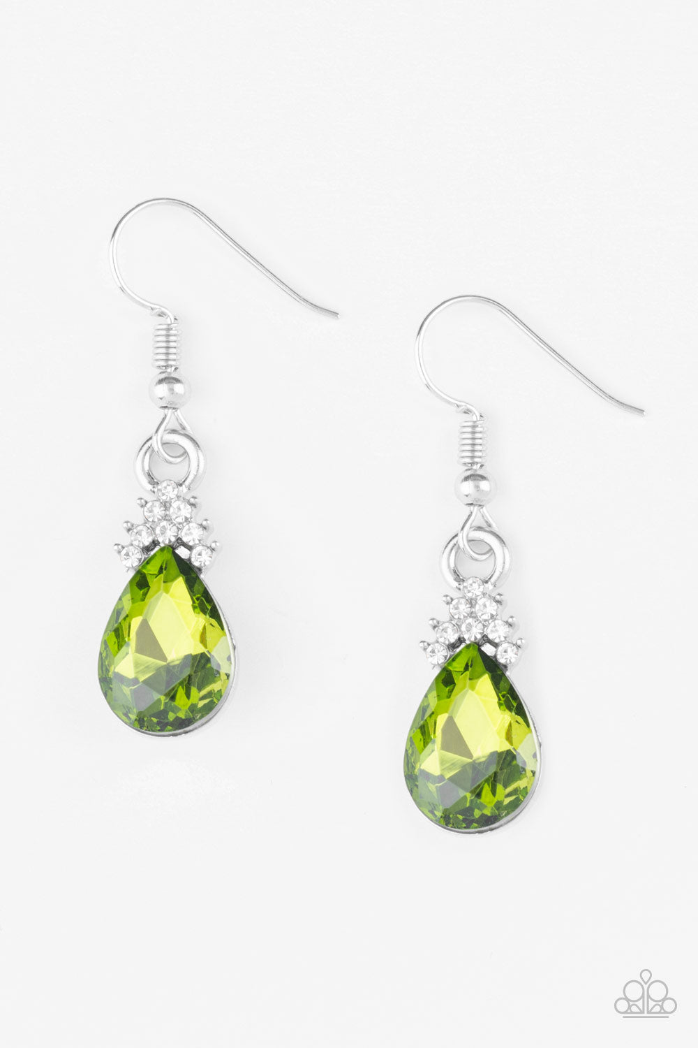 5th Avenue Fireworks - green - Paparazzi earrings