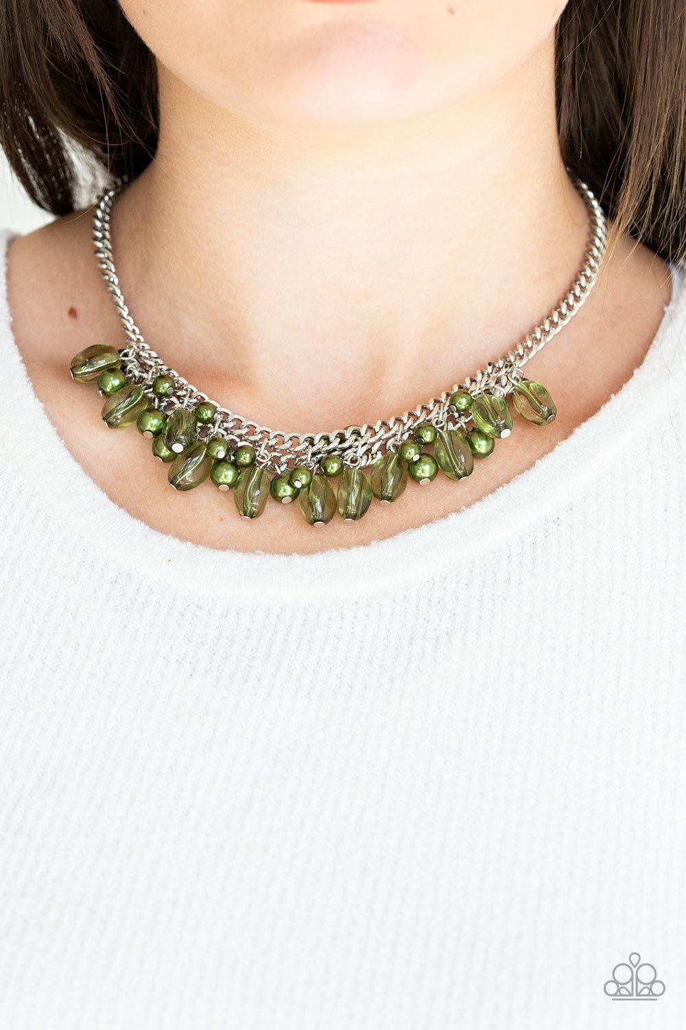 5th Avenue Flirtation - green - Paparazzi necklace
