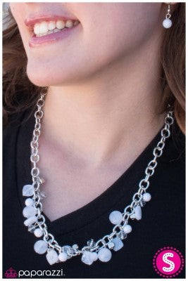 Catch 22 - white - Paparazzi necklace