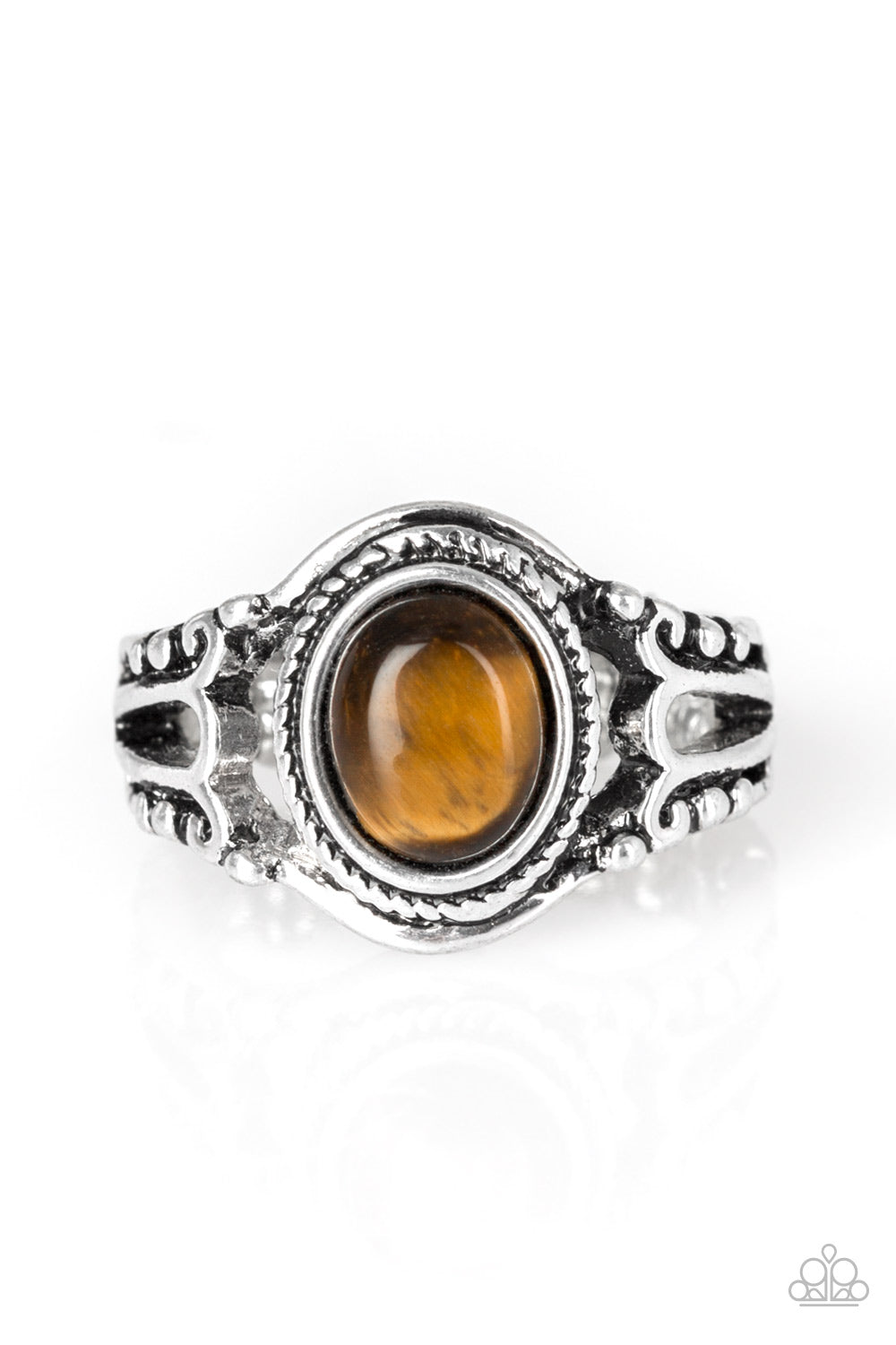 Peacefully Peaceful - brown - Paparazzi ring