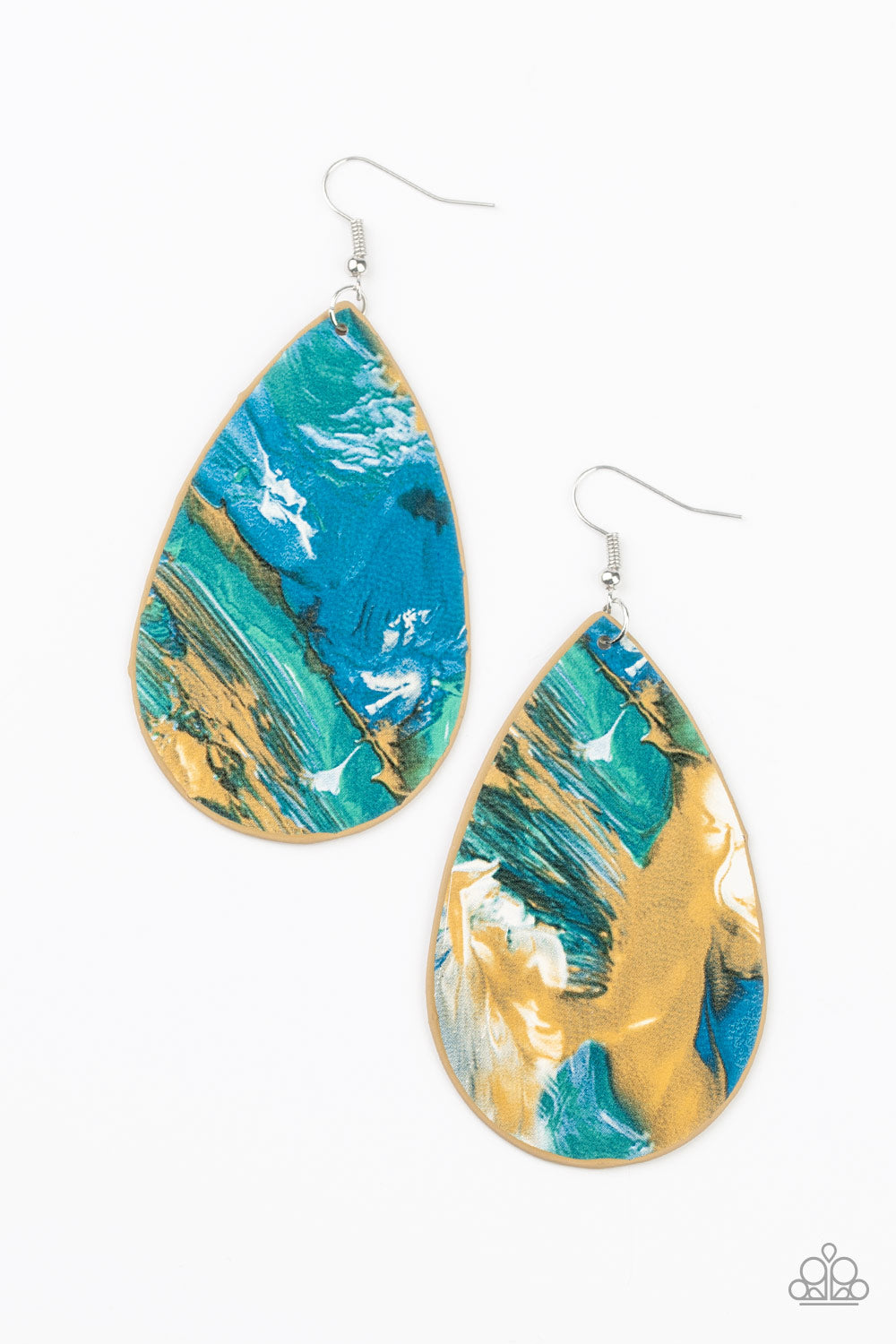 Mesmerizing Mosaic - multi (blue) - Paparazzi earrings