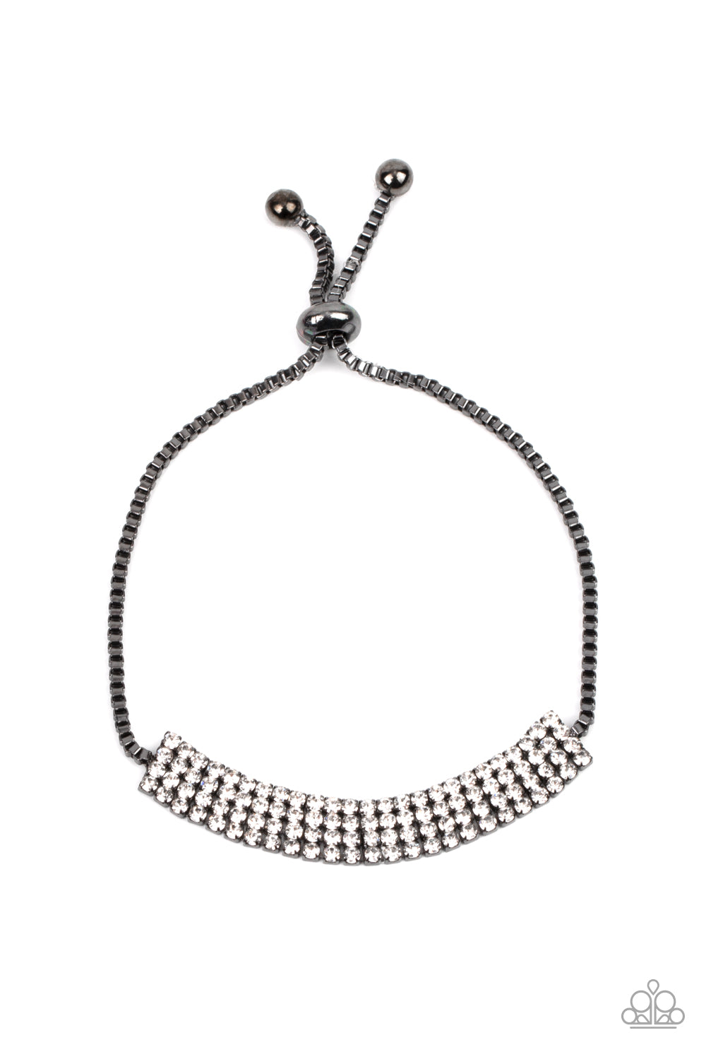 A DIAMOND a Dozen - black - Paparazzi bracelet