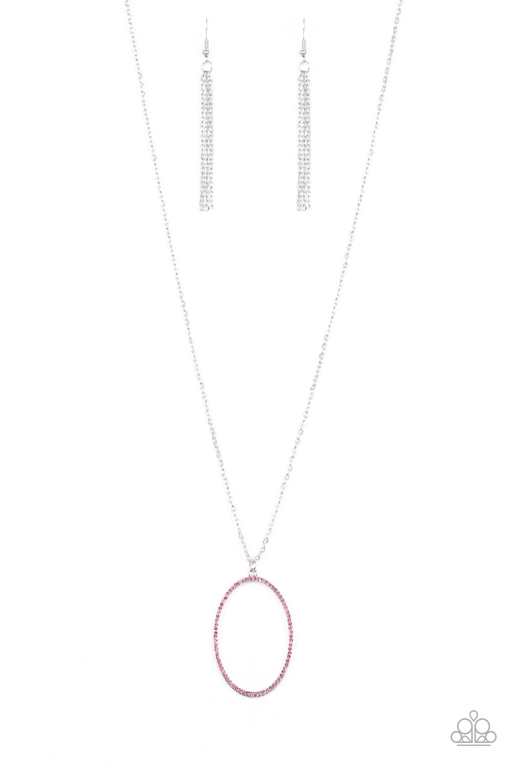 A Dazzling Distraction - pink - Paparazzi necklace