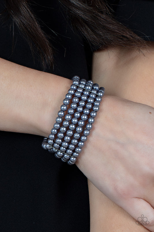 A Pearly Affair - silver - Paparazzi bracelet