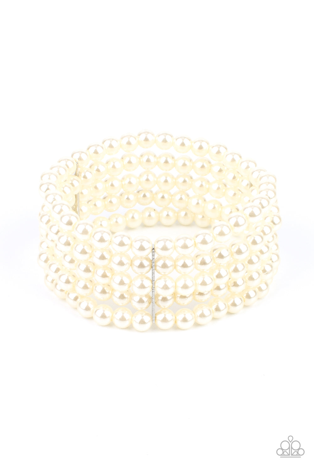 A Pearly Affair - white - Paparazzi bracelet
