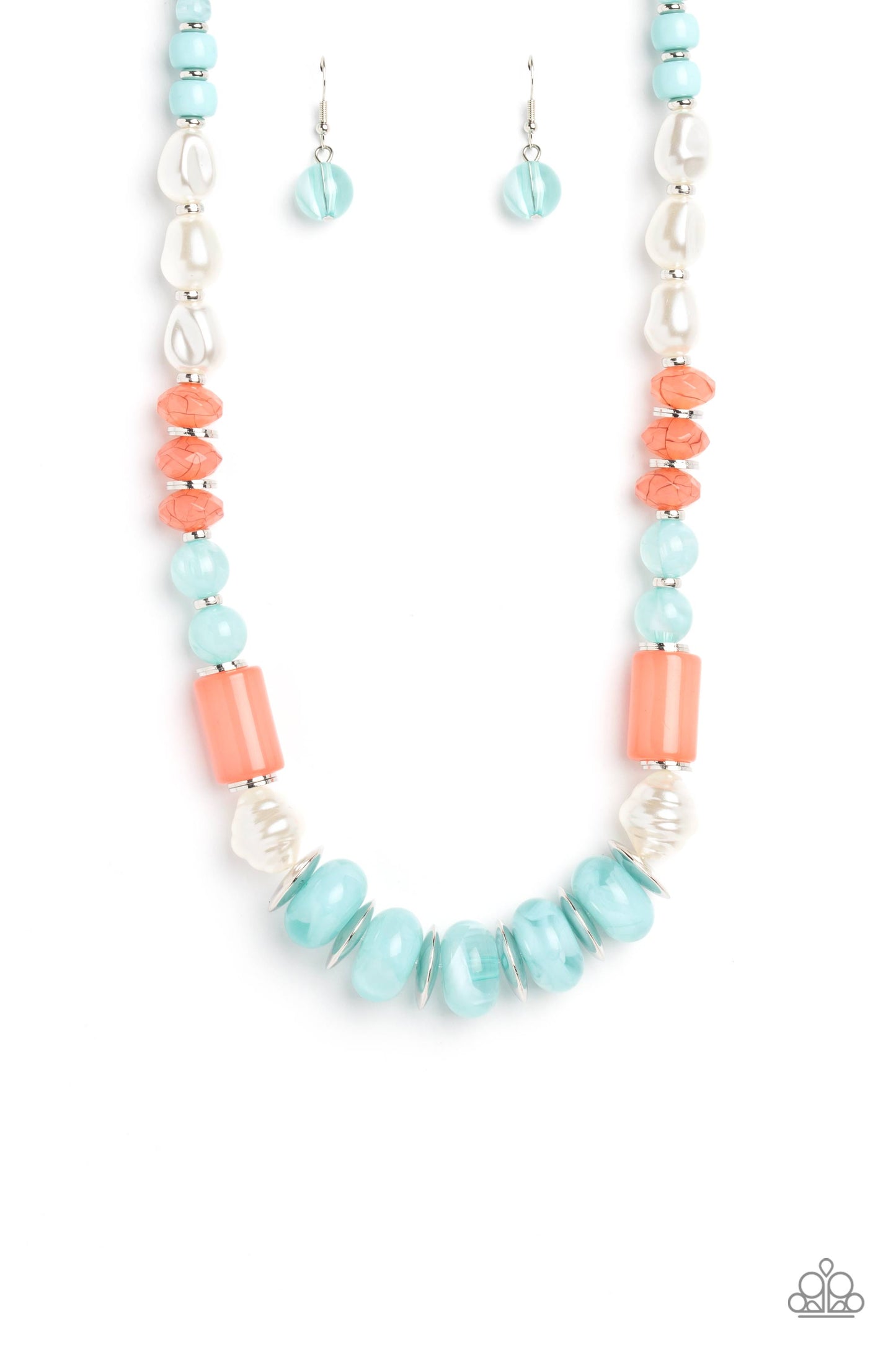 A SHEEN Slate - blue - Paparazzi necklace