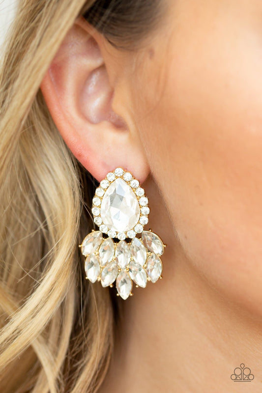 A Breath of Fresh HEIR-gold-Paparazzi earrings