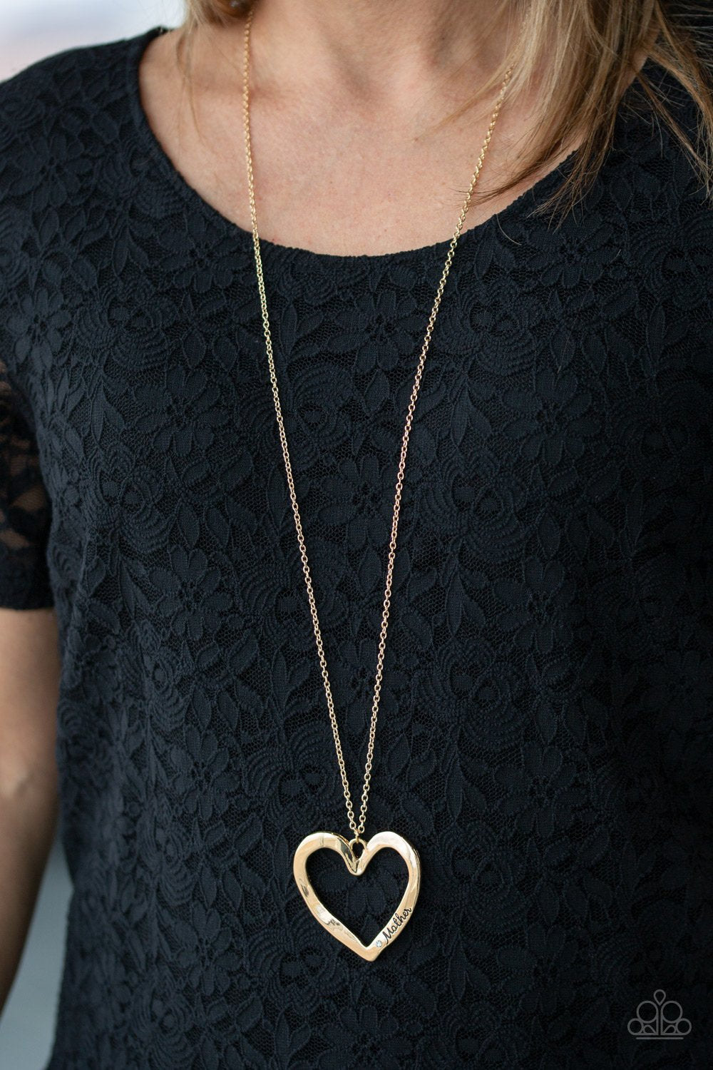 A Mother's Love-gold-Paparazzi necklace