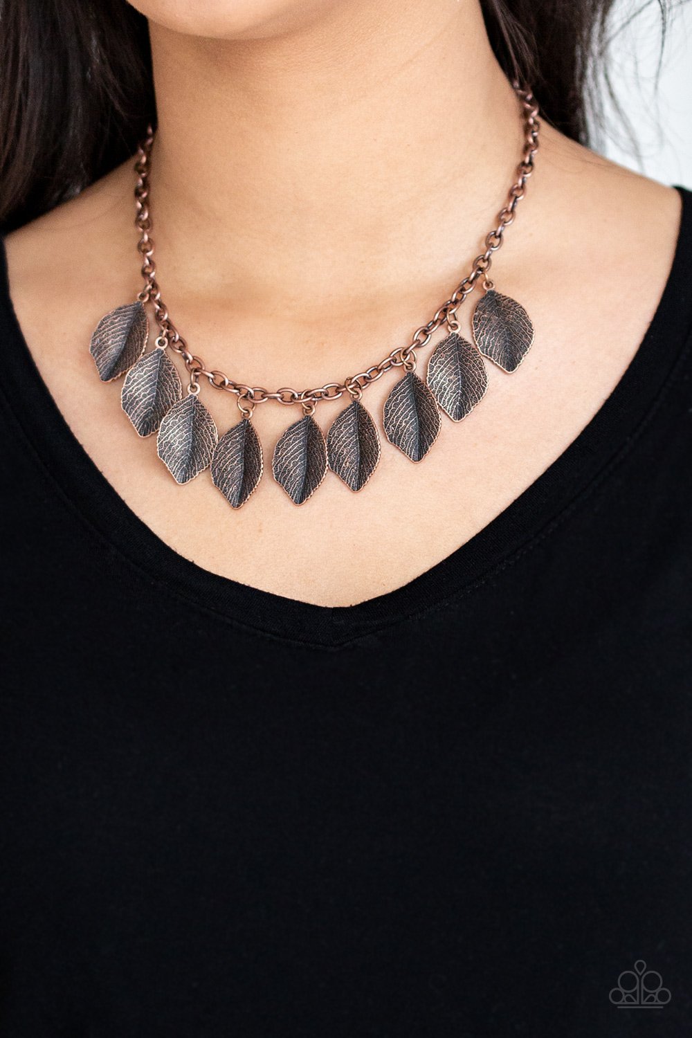 A True Be-LEAF-er-copper-Paparazzi necklace