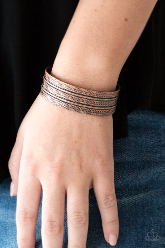 Absolute Amazon - copper - Paparazzi bracelet