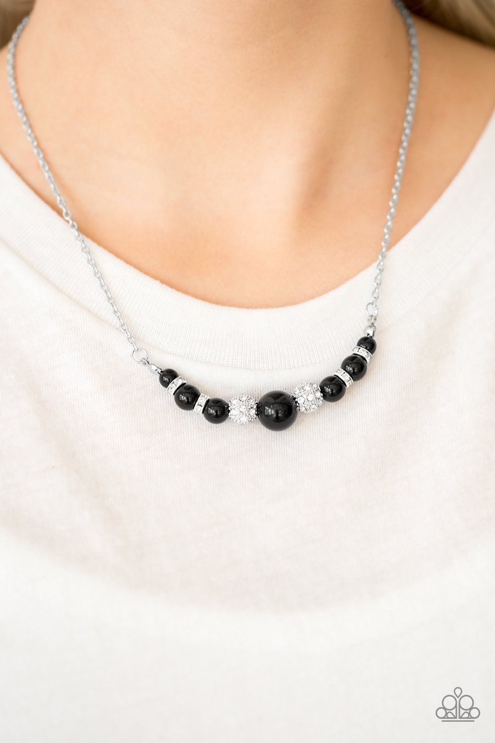 Absolutely Brilliant-black-Paparazzi necklace