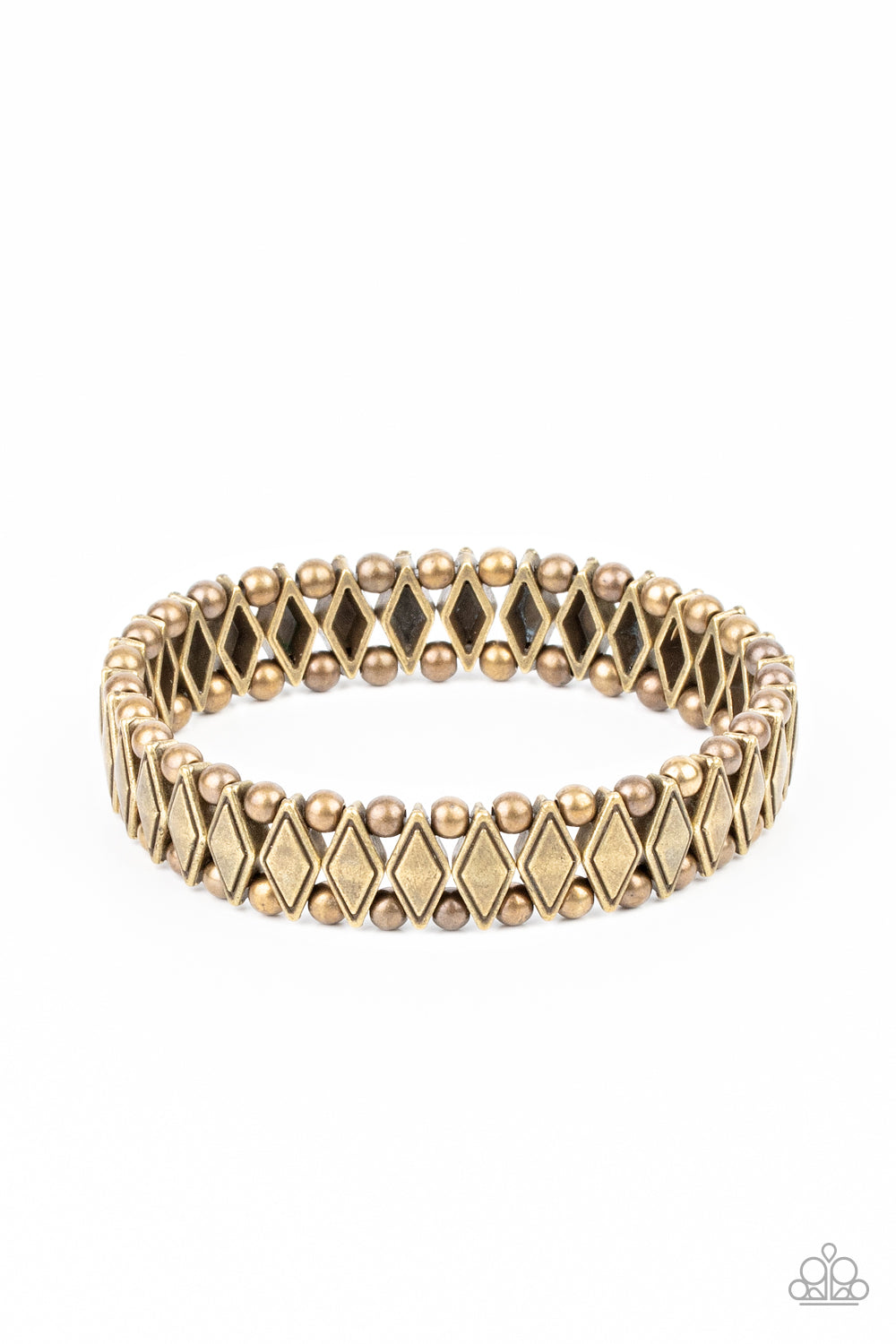 Abstract Advisory - brass - Paparazzi bracelet