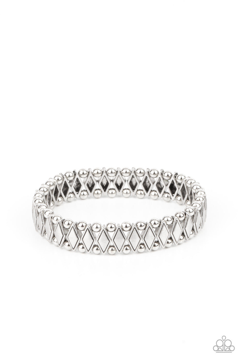 Abstract Advisory - silver - Paparazzi bracelet