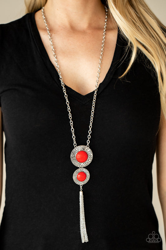 Abstract Artistry - red - Paparazzi necklace