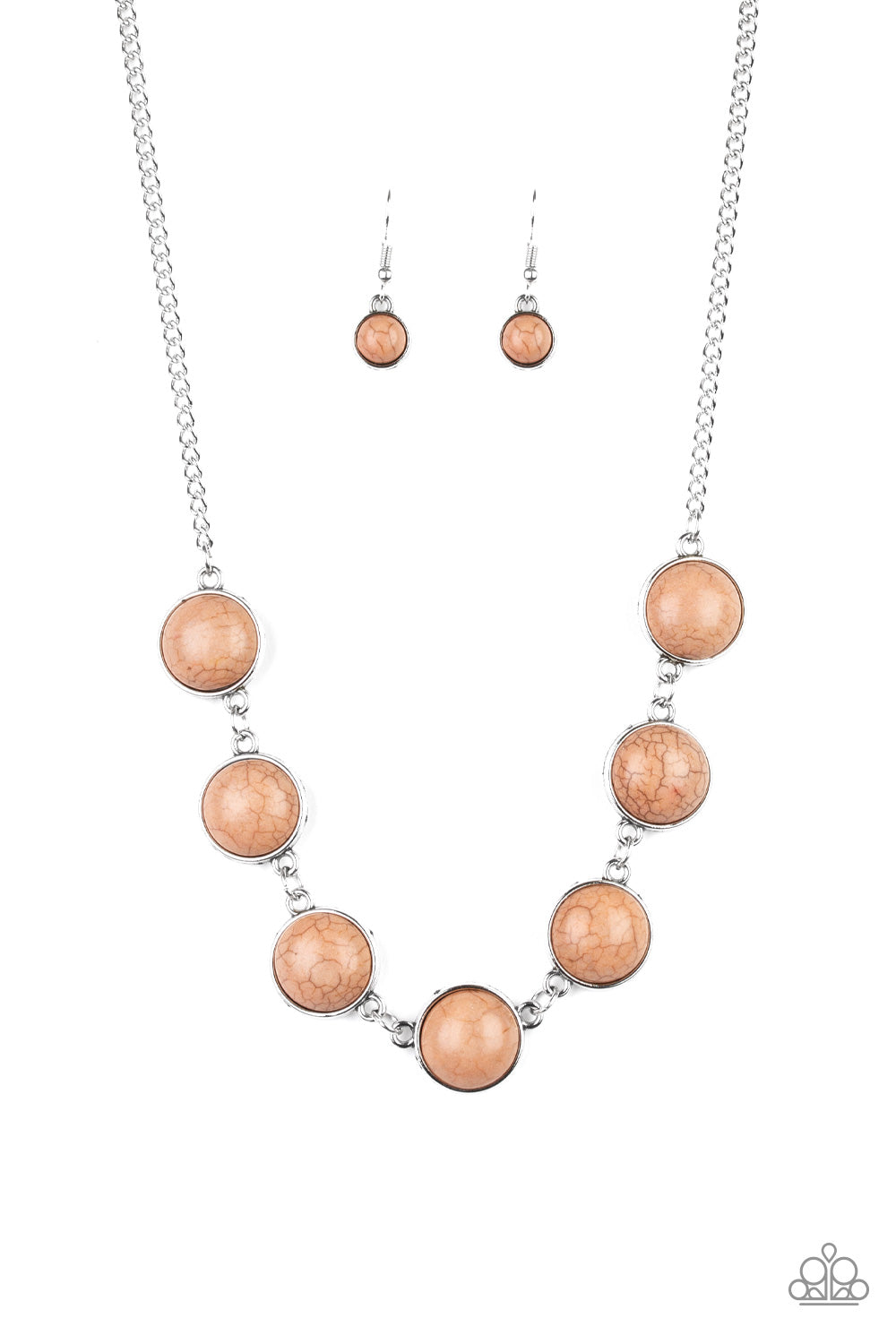 Adobe Attitude - brown - Paparazzi necklace