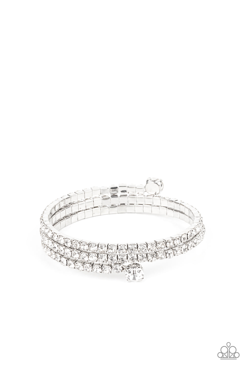 After Party Princess - white - Paparazzi bracelet