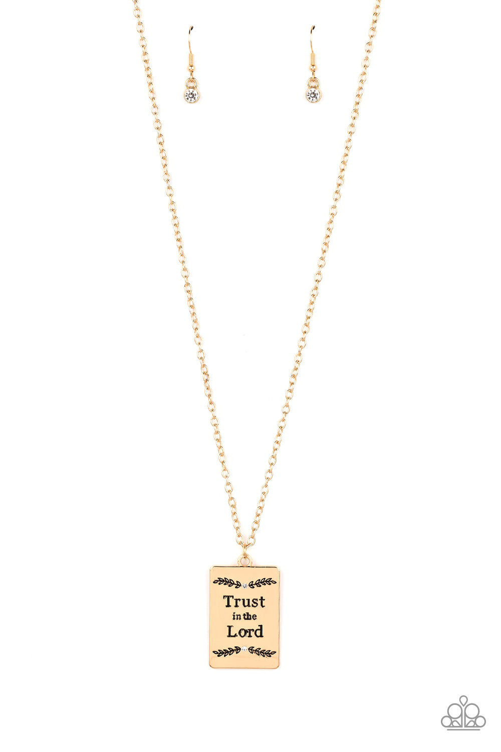 All About Trust - gold - Paparazzi necklace