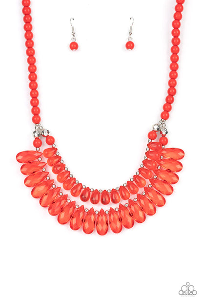 All Across the GLOBETROTTER - red - Paparazzi necklace