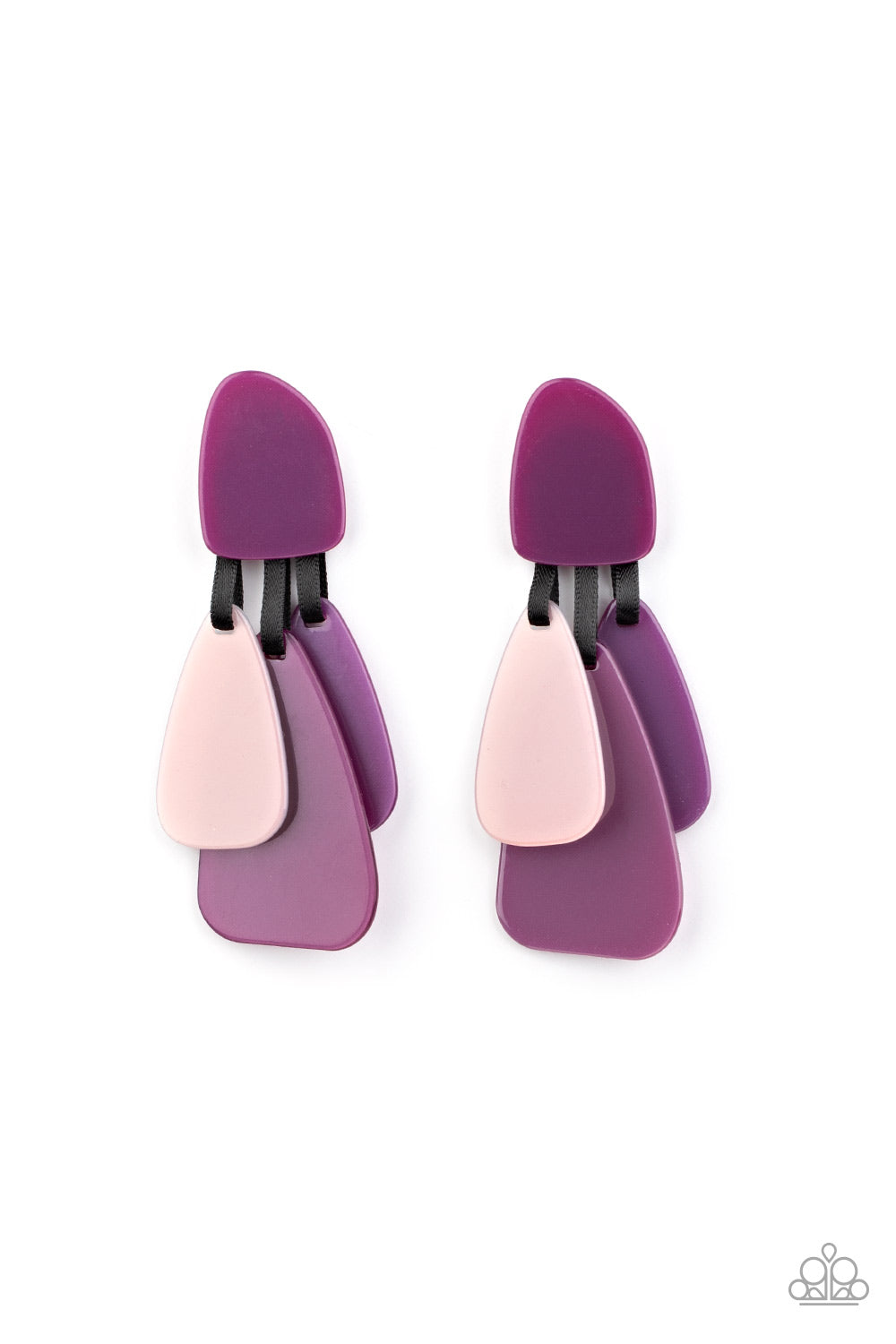 All FAUX One - purple - Paparazzi earrings