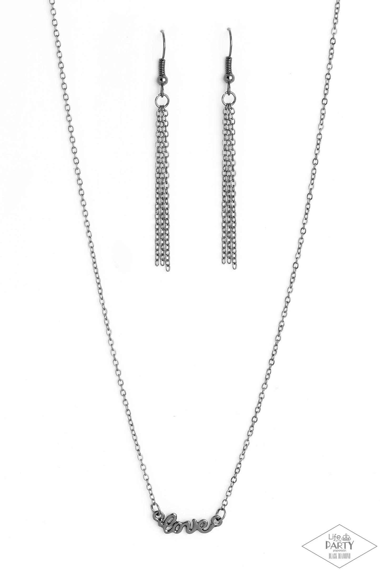 All My Love - black - Paparazzi necklace