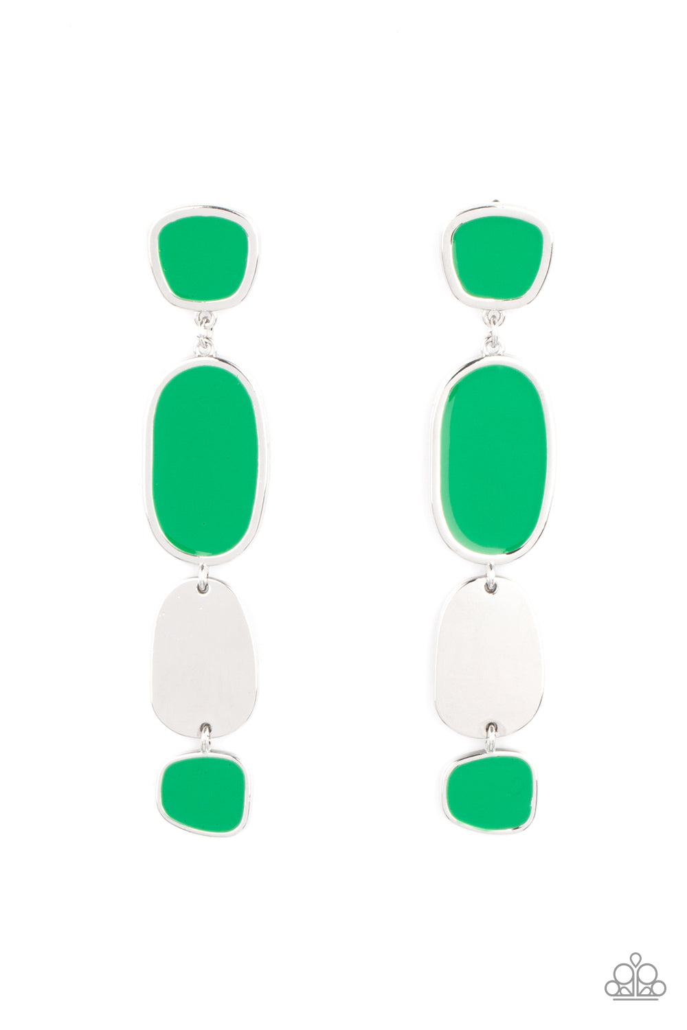 All Out Allure - green - Paparazzi earrings
