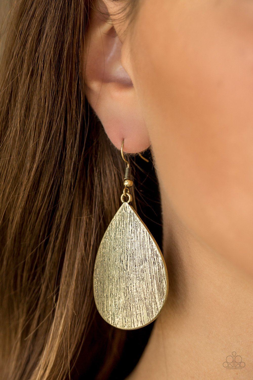 All Allure - brass - Paparazzi earrings