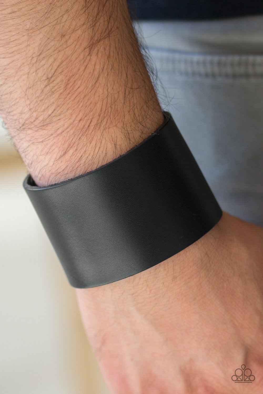 Alley Rally-black-Paparazzi mens bracelet