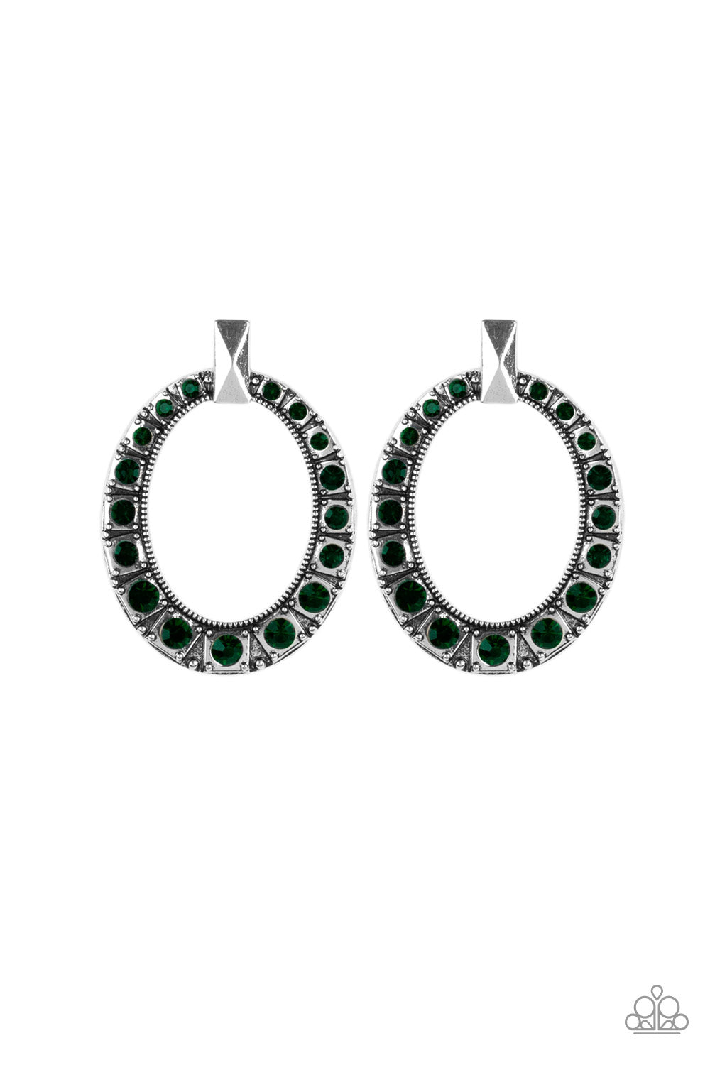 All for GLOW - green - Paparazzi earrings