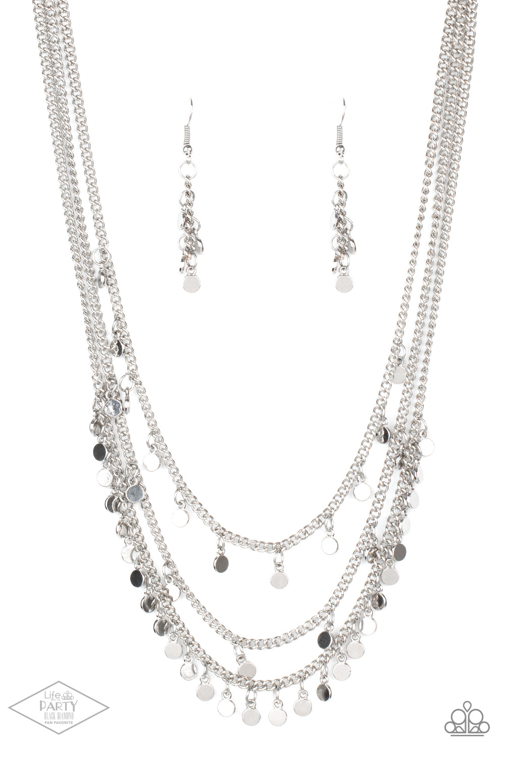 Always on Chime -silver - Paparazzi necklace