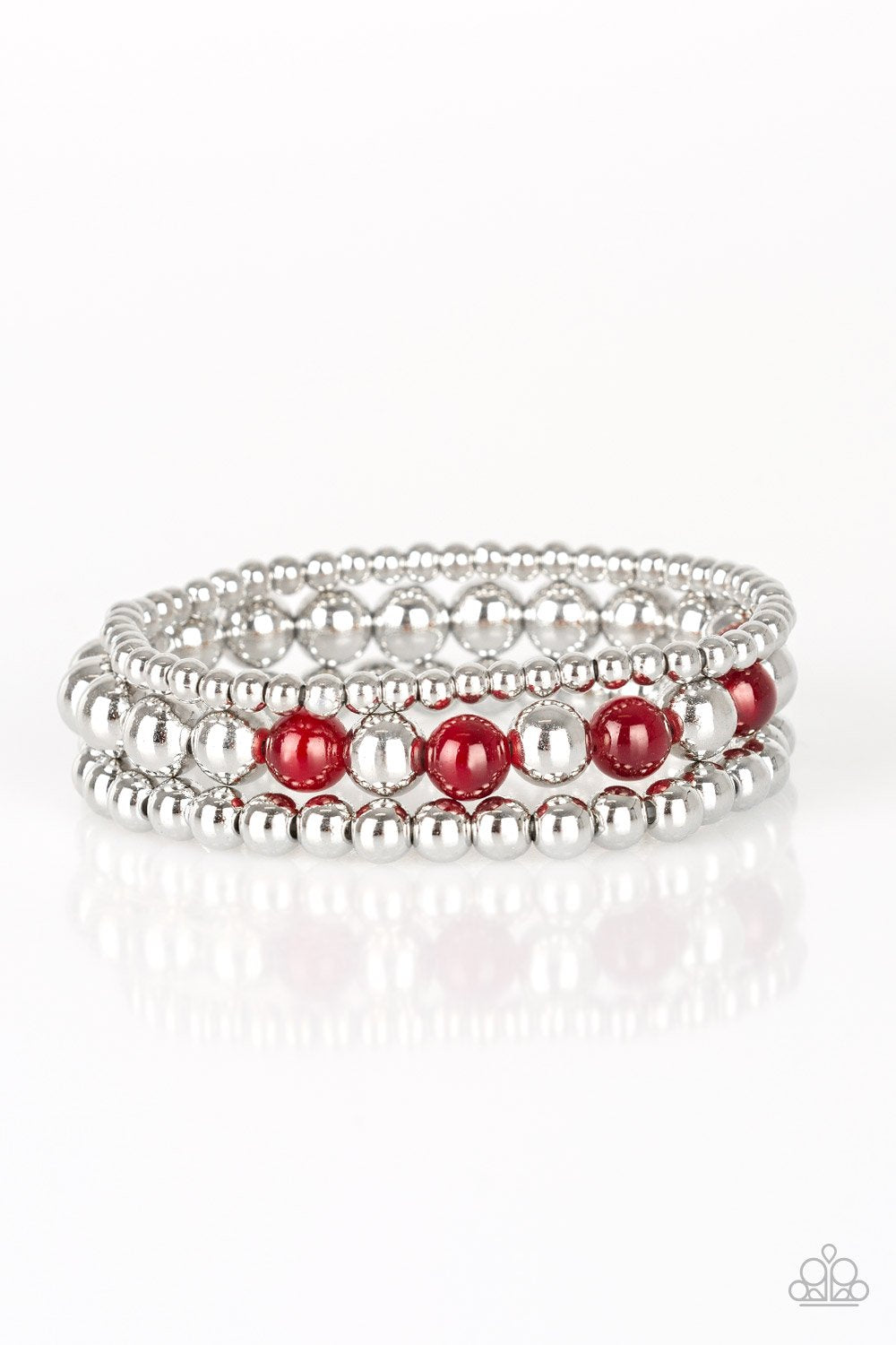 Always on the GLOW - red - Paparazzi bracelet