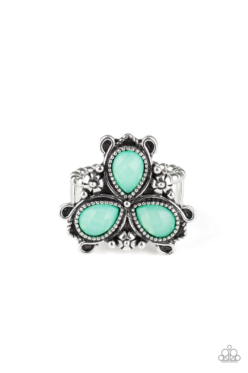Ambrosial Garden - green - Paparazzi ring