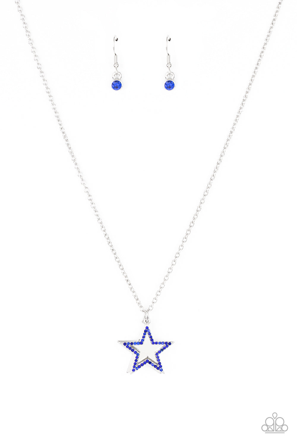 American Anthem - blue - Paparazzi necklace