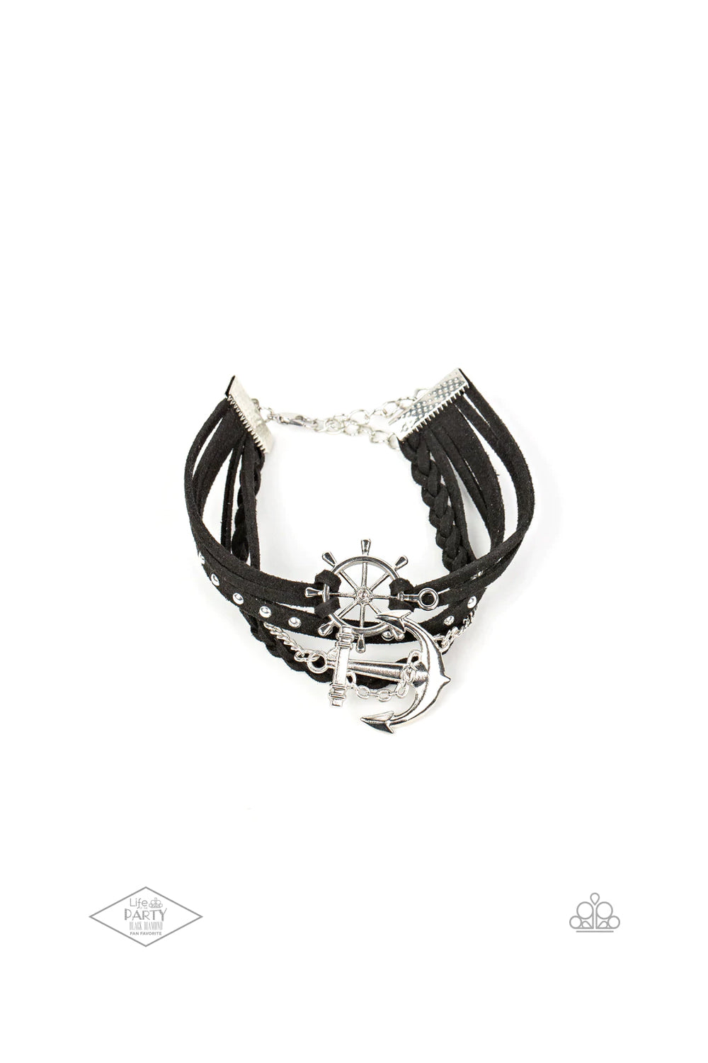 Anchors Away - black - Paparazzi bracelet