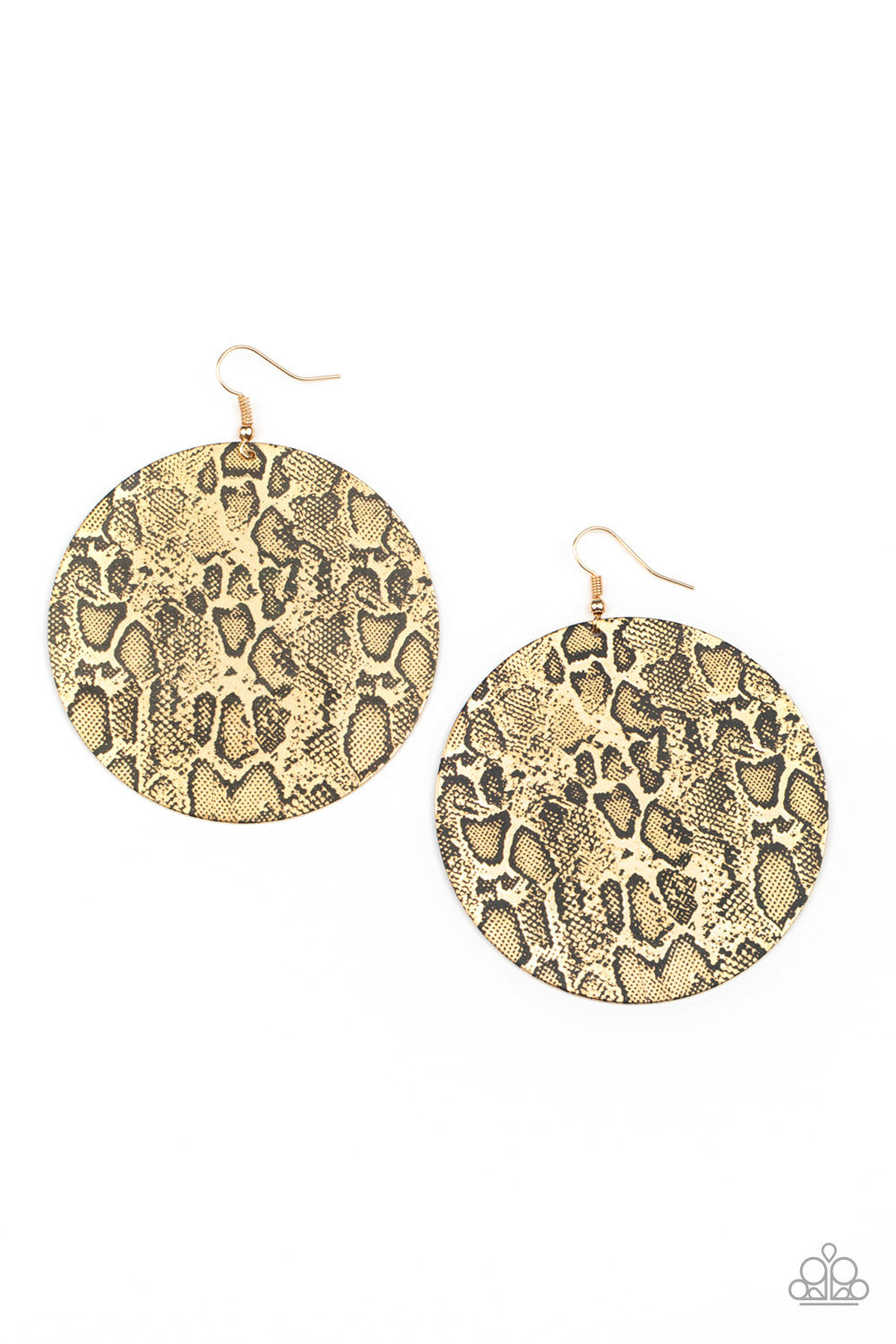 Animal Planet - gold - Paparazzi earrings