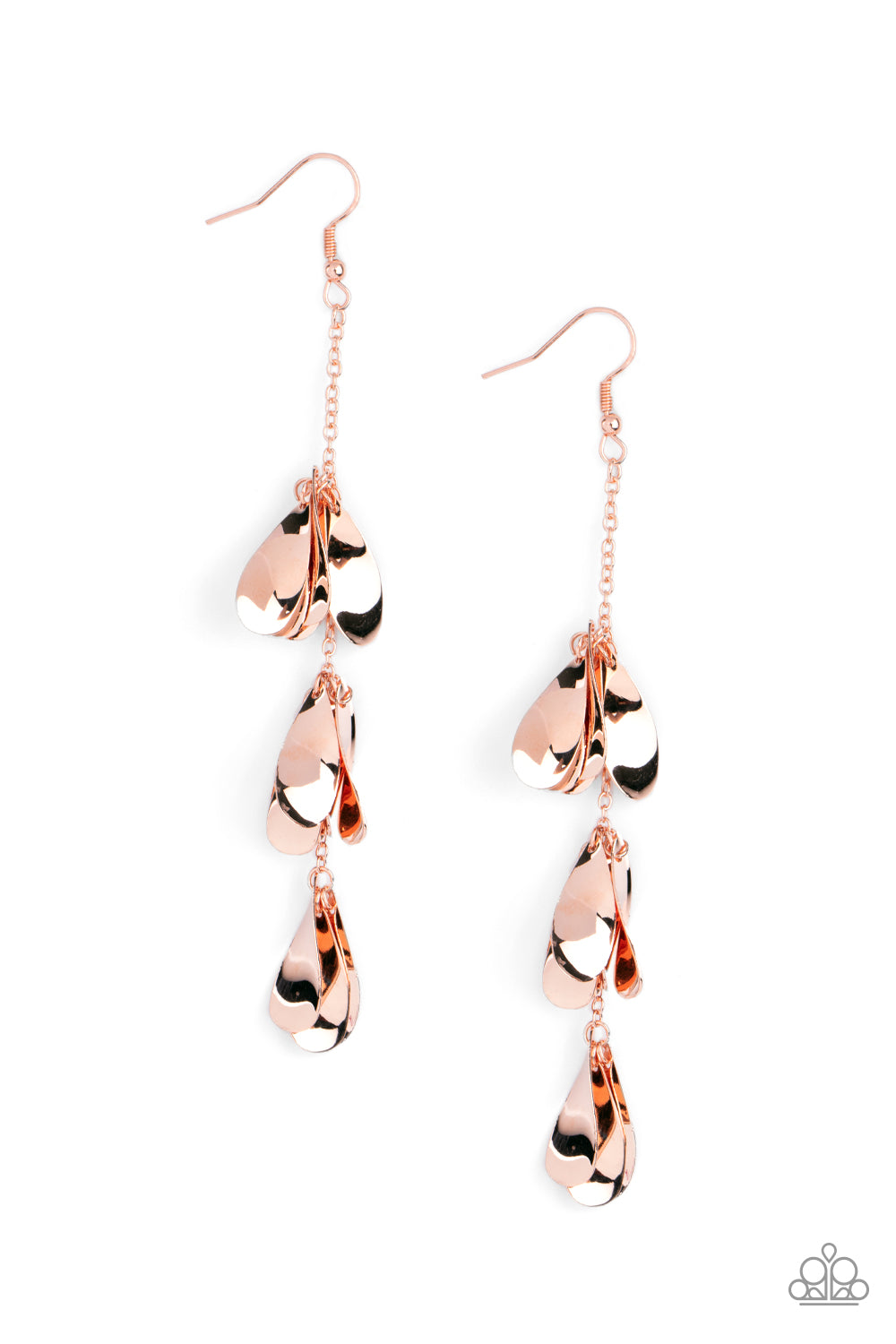 Arrival CHIME - copper - Paparazzi earrings