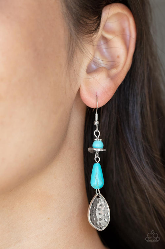Artfully Artisan - blue - Paparazzi earrings