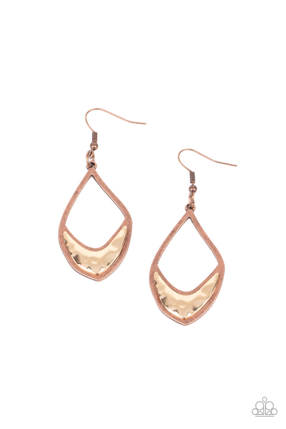 Artisan Treasure - copper - Paparazzi earrings